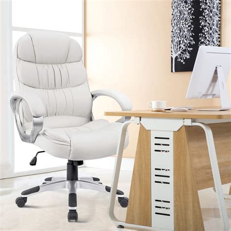 Free Shipping Lacoo Faux Leather High Back Executive Office Desk Chair