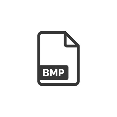 Bmp Archivo Icono Aislado En Blanco Antecedentes 26231468 Vector En