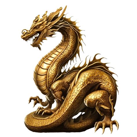 livre dourado chinês Dragão ai generativo 22996364 PNG