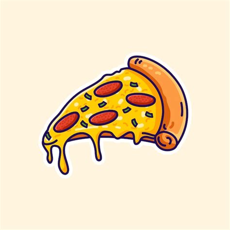 Premium Vector Pizza Vector Illustration