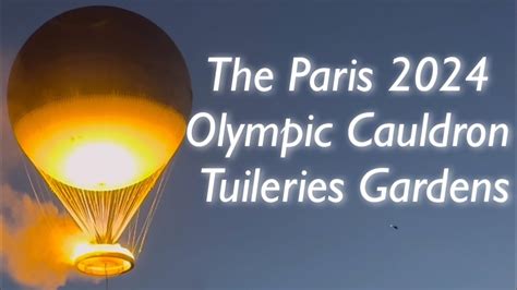 The Paris Olympic Cauldron In The Tuileries Gardens La Vasque