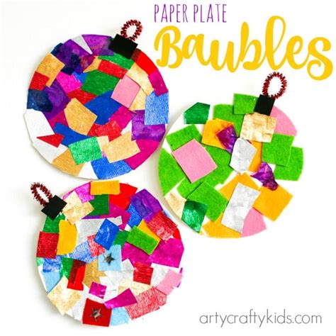 Paper Plate Baubles