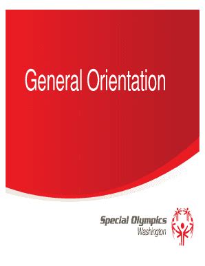 Fillable Online General Orientation Goals Fax Email Print PdfFiller