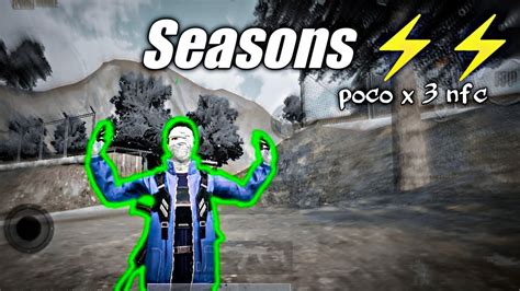 Seasons Poco X 3 Nfc Four Fingers Full Gyro PUBG MOBILE MONTAGE