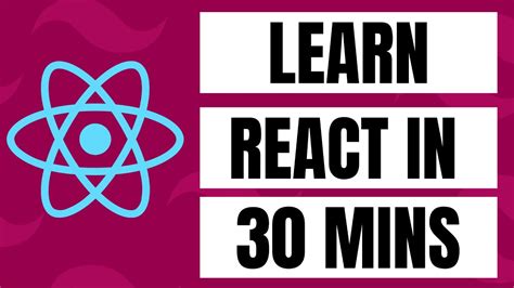 Learn React In 30 Minutes React Crash Course YouTube