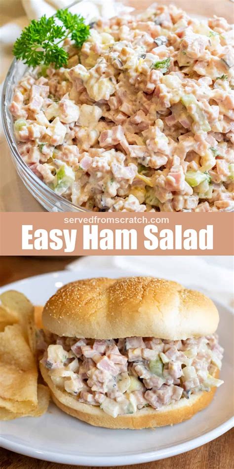 Easy Ham Salad Recipe Best Salad Recipes Ham Salad Flexitarian