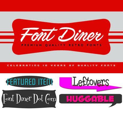 All You Like | Font Diner Full Collection of Retro Fonts and Cliparts