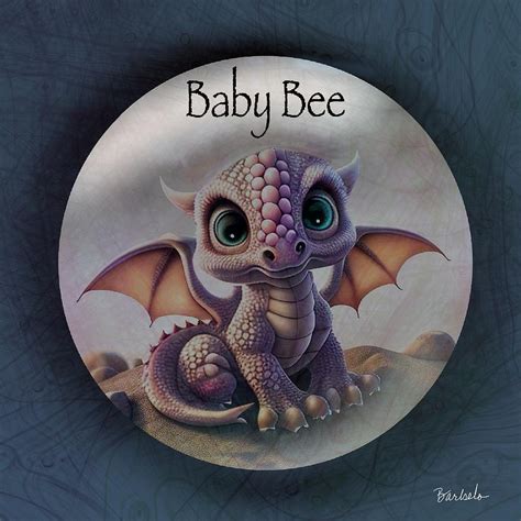 Baby Bee Dragon Digital Art by Barbelo Creations - Fine Art America