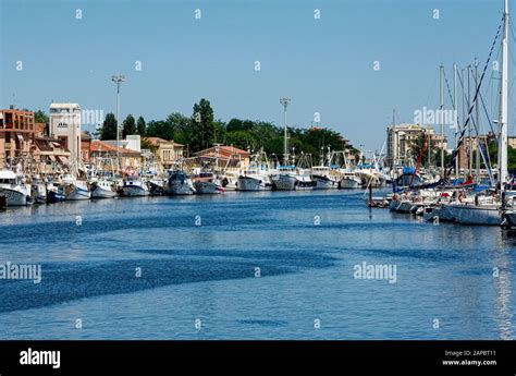 Italy Emilia Romagna Porto Garibaldi Prov Ferrara Port Stock