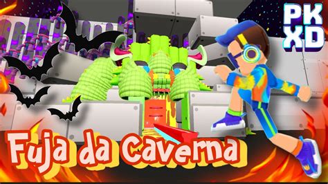 COMO JOGAR ESCAPE DA CAVERNA DO MONSTRO VERDE NO PK XD YouTube