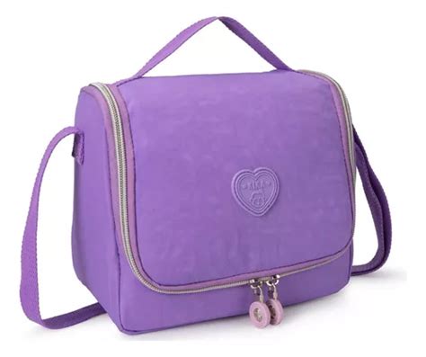 Bolsa T Rmica Kika Lancheira Feminina Refor Ada P Marmita Cor Roxo