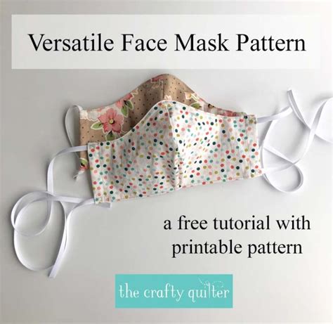 Versatile Face Mask pattern and tutorial | The Crafty Quilter | Bloglovin’