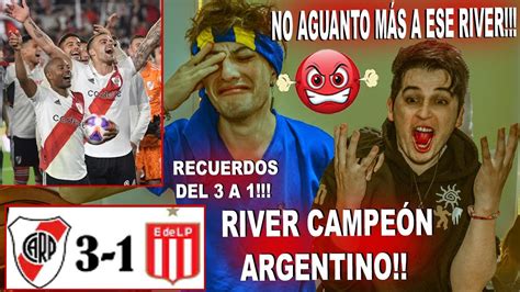 NO AGUANTO MÁS RIVER CAMPEÓN REACCIONES AL RIVER PLATE VS ESTUDIANTES