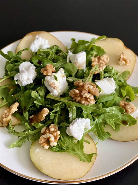 Pear Goat Cheese And Walnut Salad — Pinch Of Mania