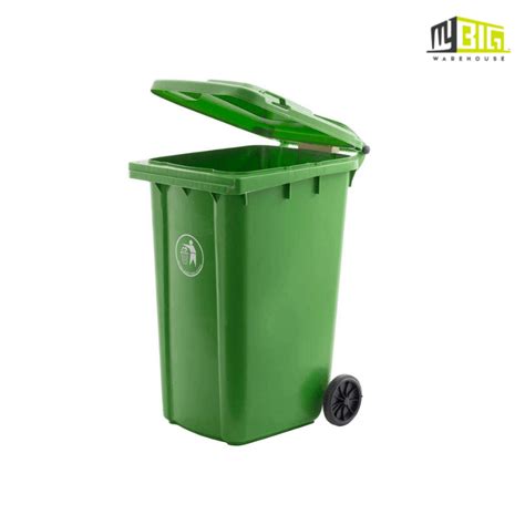 OUTDOOR BIG DUSTBIN WITH COVER TONG SAMPAH HIJAU BESAR BERODA SERBAGUNA MURAH 240L – myBig ...