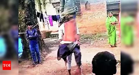 Man Hung Upside Down Man Tied To Tree Upside Down Thrashed On