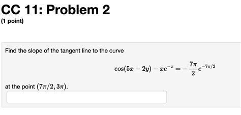 Tangent Line Equation From Implicit Differentiation Help Please R Askmath