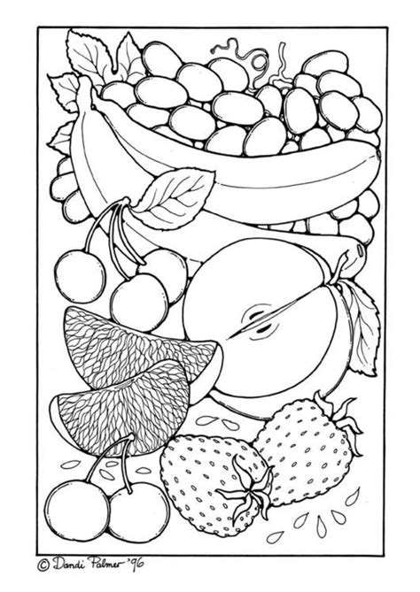 Coloring Page Fruit Coloring Picture Fruit Free Coloring Sheets To