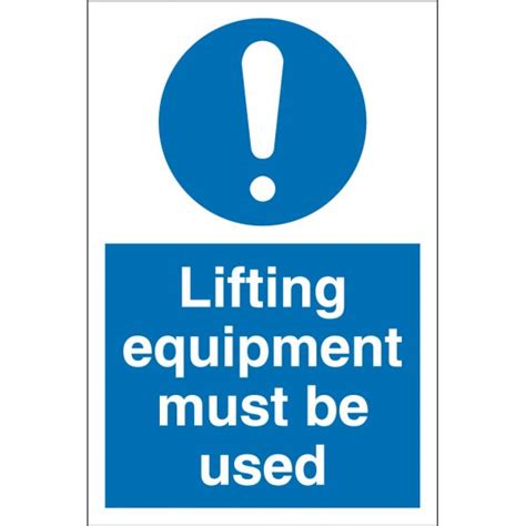 Lifting Equipment Must Be Used Signs From Key Signs Uk