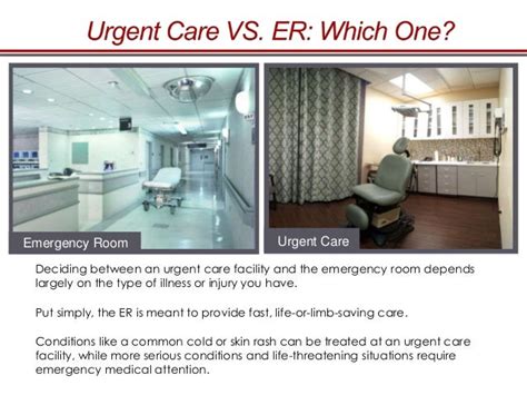 Urgent Care Vs Emergency Room Choosing The Right Facility For Your