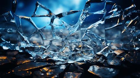 Premium AI Image | Cracked Glass Texture Background