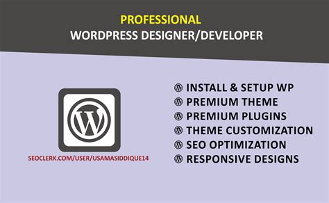 I will create professional responsive WordPress website for $20 - SEOClerks