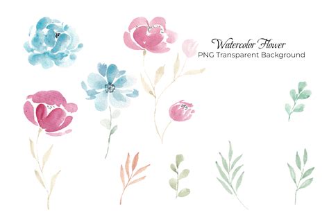 Watercolor Flower Clipart Graphic by Choirun Nisa · Creative Fabrica