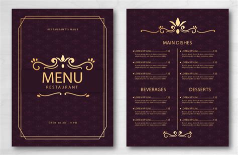 Top 9 Secrets of Restaurant Menu Design Ideas & Examples