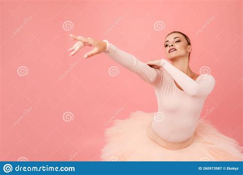 Graceful Ballet Dancer Indoors Stock Image Image Of Performance Sensuality 260973987