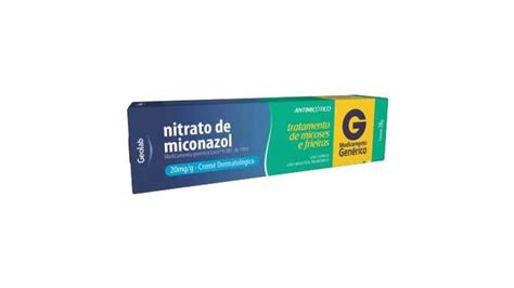 Nitrato De Miconazol 20mgg Creme Dermatologico 28g Generico Geolab