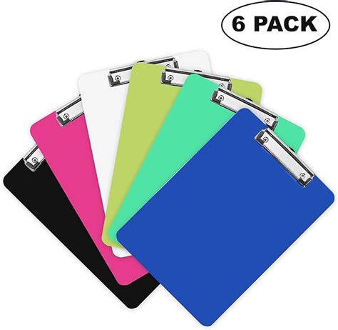 Plastic Clipboards 6 Pack H315cm 1240 X W225cm 885 A4