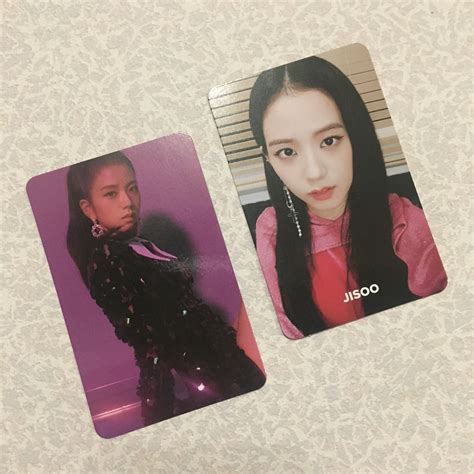 Blackpink Square Up Album Jisoo Photocards Pc Hobbies Toys