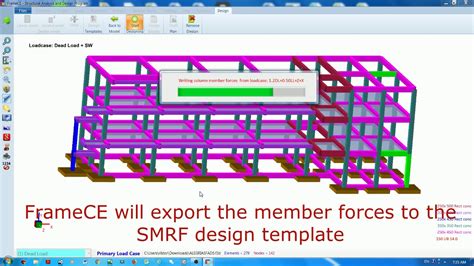 Special Moment Resisting Frame SMRF Design Using FrameCE YouTube