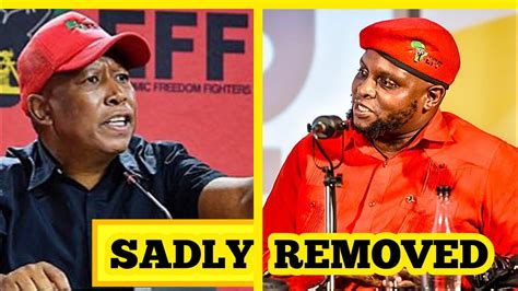 EXPELLED Malema Announced The REMOVAL Of Shivambu As The Head Of EFF