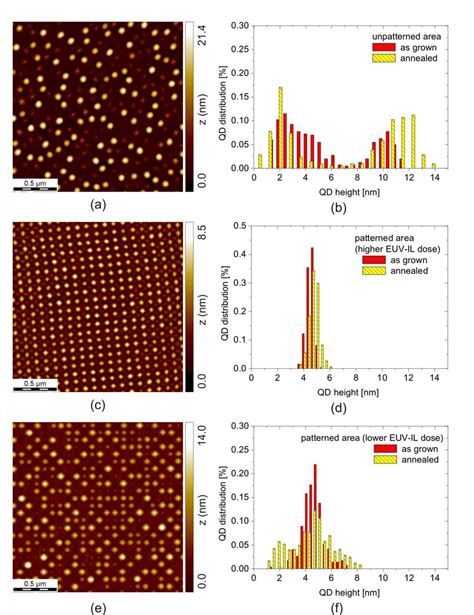 5 Qd Arrays After In Situ Annealing At 580°c For 5 Minutes Same Sfm