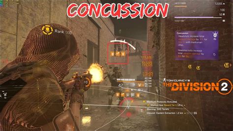 The Division Tu Concussion Just Heads Dark Zone Pvp Youtube