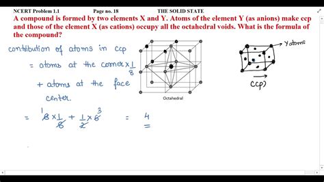 A Compound Is Formed By Two Elements X And Y Atoms Of The Element Y