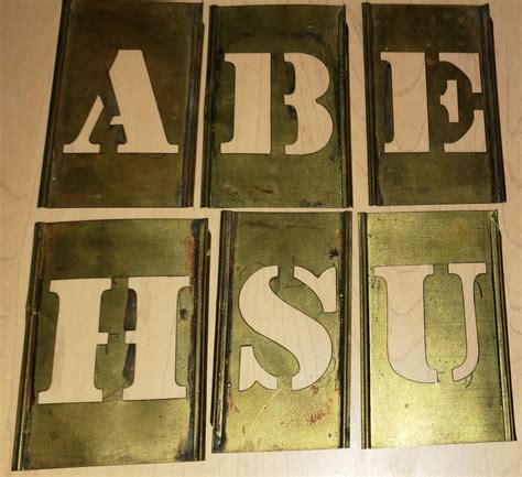 What are these metal stencil letters used for? Each 3.5" high. They ...