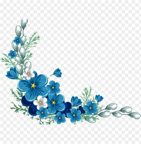 Flora Background Royal Blue Background Background Clipart Flower