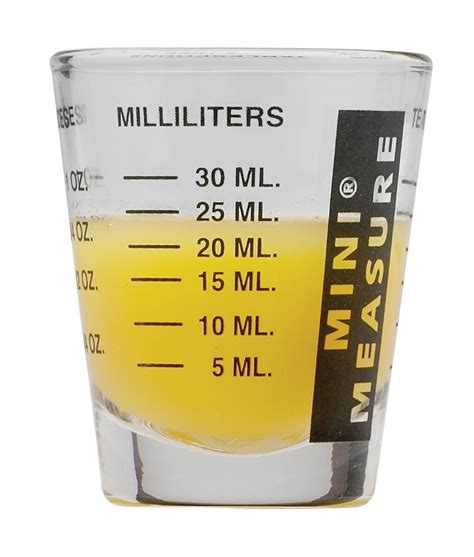 Mini Measure Heavy Glass 20 Incremental Measurements