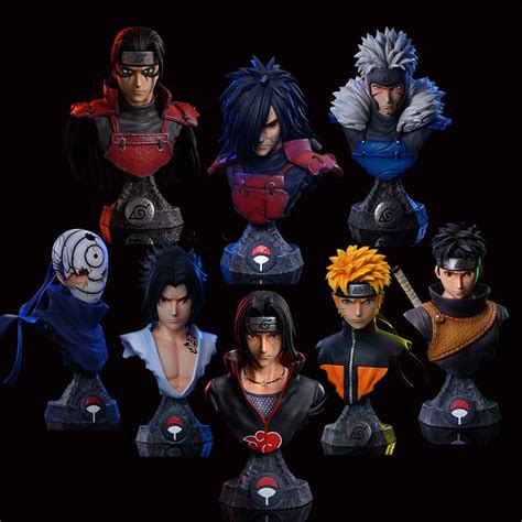 Naruto Bust Series Uchiha Madara Obito Itachi Naruto Hashirama Modelo