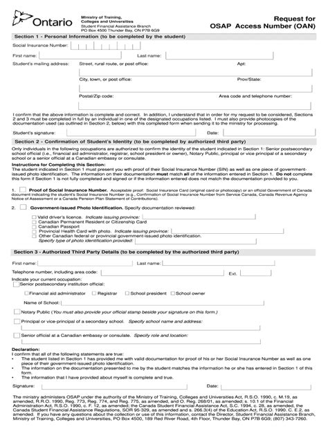 Osap Number Form Fill It Online Airslate Signnow