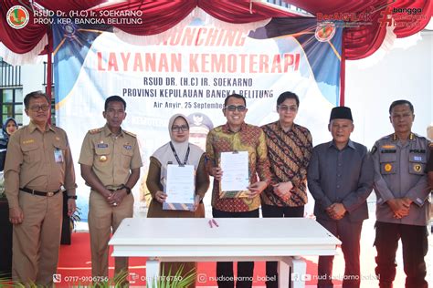 PJ GUBERNUR BABEL RESMIKAN LAYANAN KEMOTERAPI DI RSUD SOEKARNO BABEL