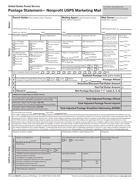 Ps Form 3602 N1 Fill Out Sign Online And Download Printable Pdf