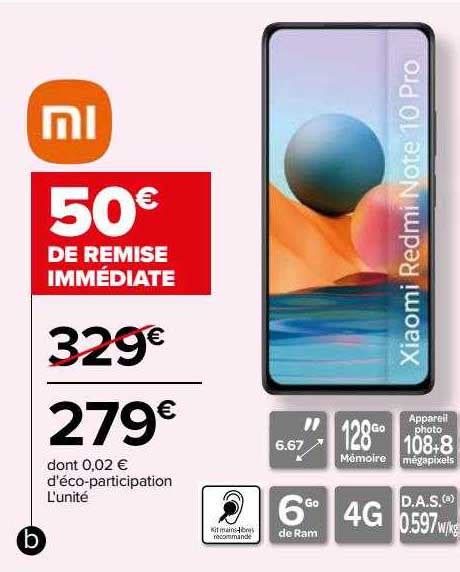 Promo Xiaomi Redmi Note Pro Chez Carrefour Icatalogue Fr