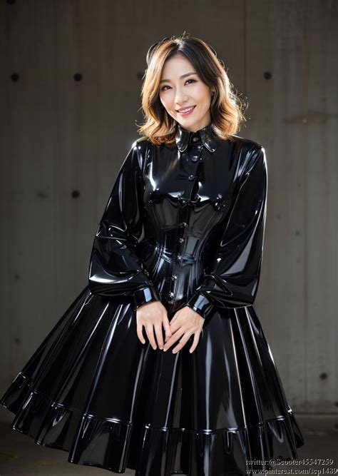 Langerie Dress Cloak Cape Satin Leather Pvc Latex Dress Rubber Dress