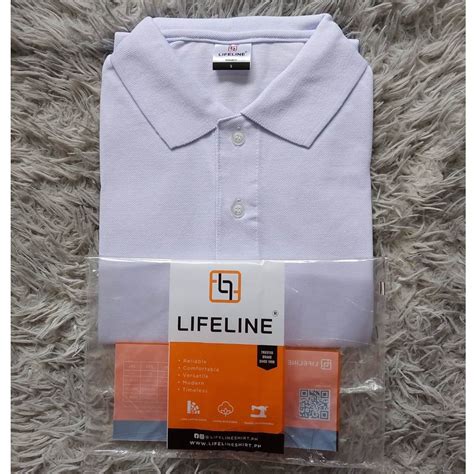 Lifeline Mens Polo Shirt Unisex Blue Ice Navy Royal Aqua Blue Shopee