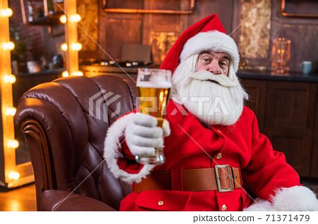 Santa Claus Drinking Beer