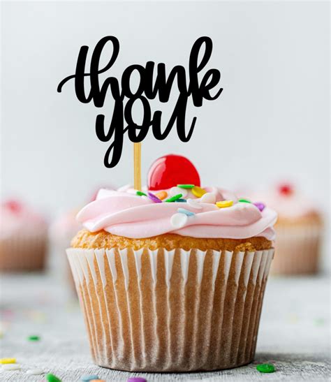 Thank You Cake Topper Svg Party Cake Topper Svg Cake Topper Etsy