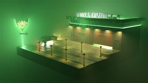 ArtStation - Garage Diorama 3D